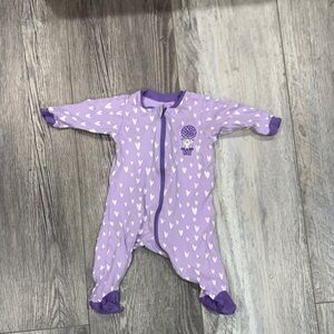 Tuffy Purple Heart Kids One Piece